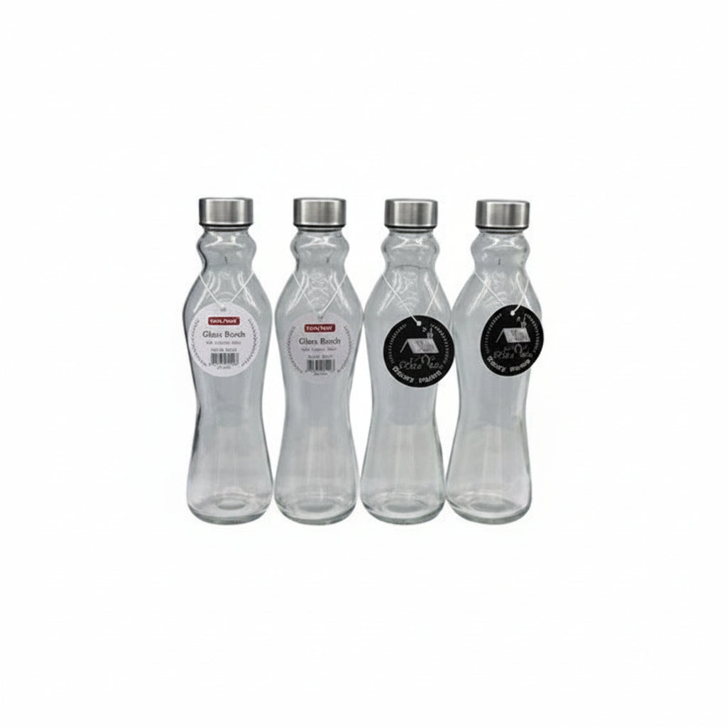 Danny Home Premium 500ml Glass Bottle for Elegant Everyday Dining & Kitchen Use