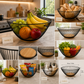 Premium Black Metal Wire Fruit Basket – Modern Countertop Fruit Bowl