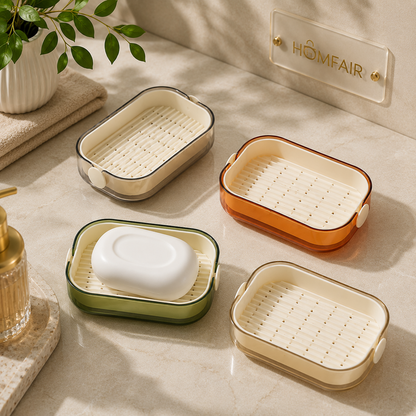Drainage Soap Holder Box Portable Soap Storage Case