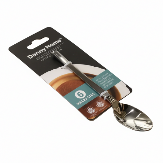 Danny Home Premium 6-Piece Table Spoon Set with Elegant Polished Finish for Everyday Dining & Entertaining