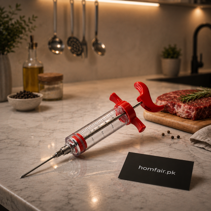 Meat Marinade Syringe Stainless Steel BBQ Flavor Injector