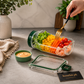 FreshVault Luxe Leakproof Salad Jar – Portable Food Container with Dressing Cup Premium On-the-Go Meal Bottle