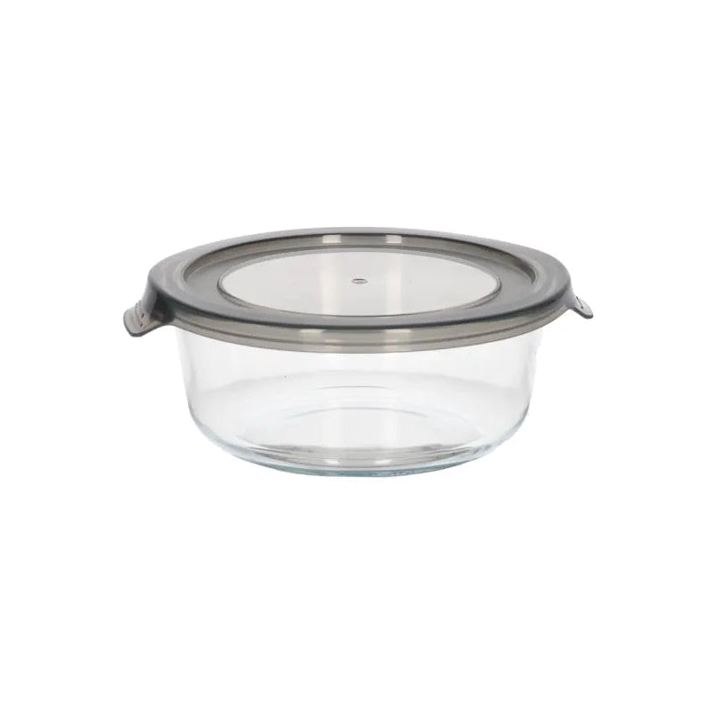 Danny Home Premium 635ml Round Crisper Glass with PP Lid for Elegant Everyday Dining & Kitchen Organization