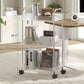 Acrylic Smart Trolley Multi-Layer Storage Organizer with Wheels