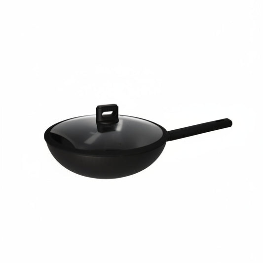 Danny Home Premium 30cm Deep Wok 8.5cm for Stir-Frying, Sautéing & Large Family Meals