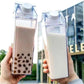 Transparent Milk Bottle Portable Acrylic Juice and Detox Water Bottle