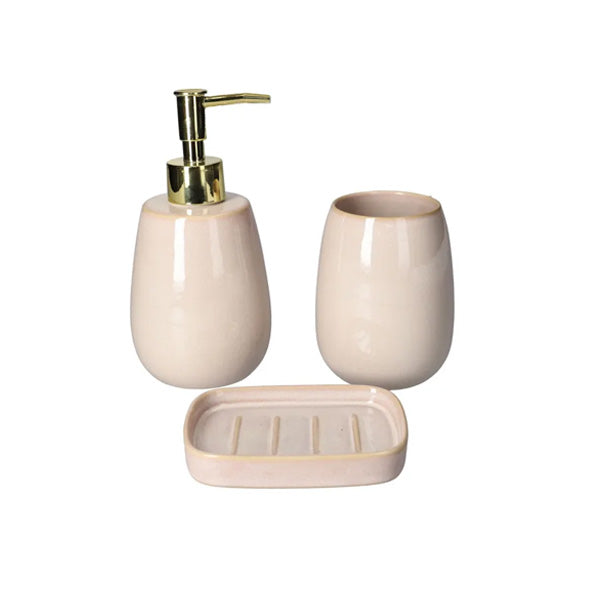 Danny Home Elegant 3-Piece Bathroom Accessory Set for a Refined & Organized Space
