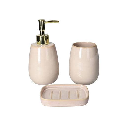 Danny Home Elegant 3-Piece Bathroom Accessory Set for a Refined & Organized Space