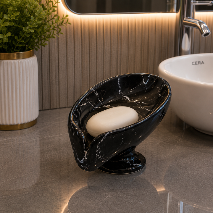 Brilliant Luxury Black Marble Soap Dish