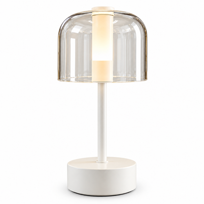 Pearl Glow Glass Table Lamp