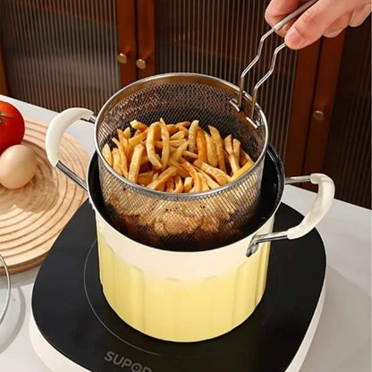 3 Litre Deep Frying Pot With Strainer