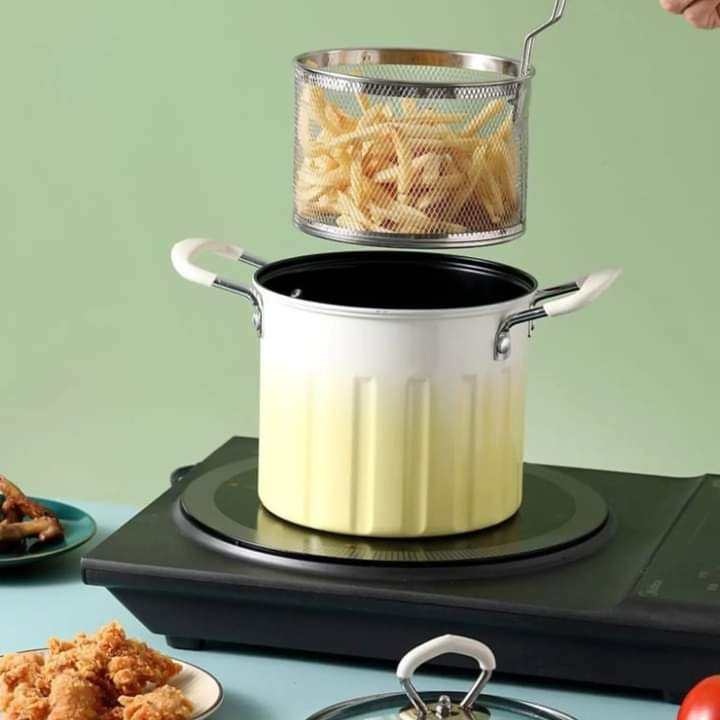 3 Litre Deep Frying Pot With Strainer
