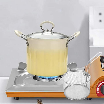 3 Litre Deep Frying Pot With Strainer