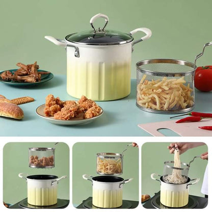 3 Litre Deep Frying Pot With Strainer