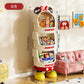 Disney-Inspired 4-Tier Kids Storage Organizer with Flip-Top Cabinet