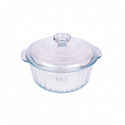 Danny Home Premium 2400ml Glass Casserole Dish for Baking, Roasting & Family Meals