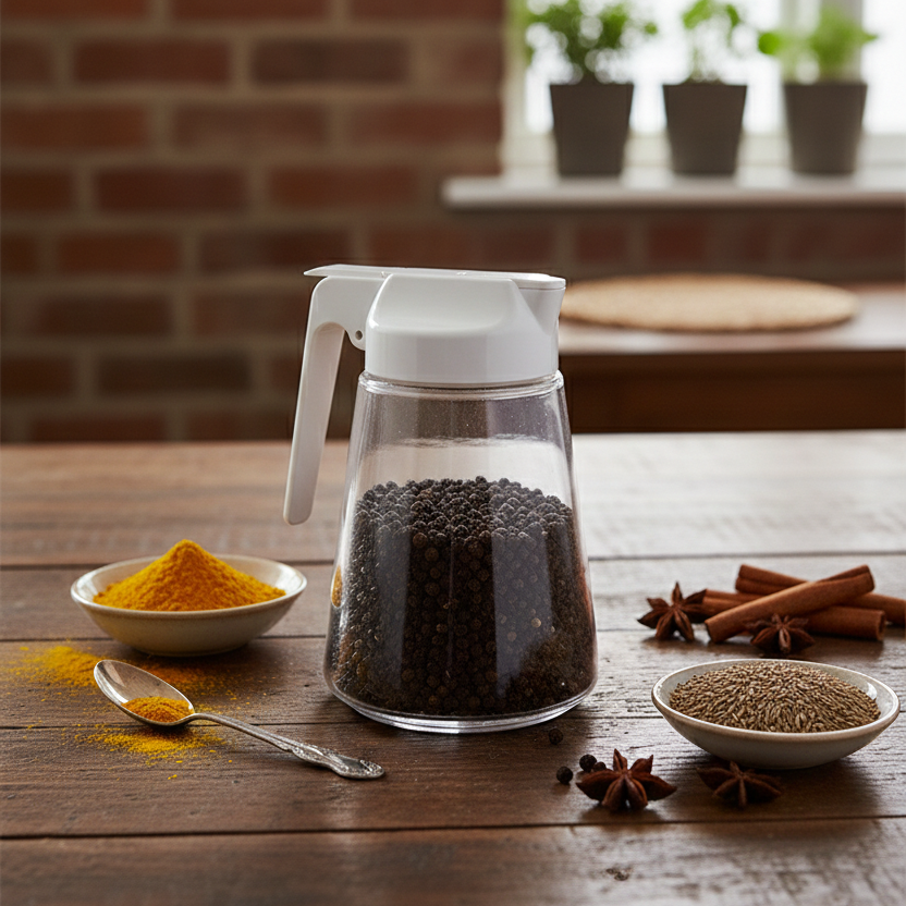 Limon Sliding Lid Glass Sugar Dispenser