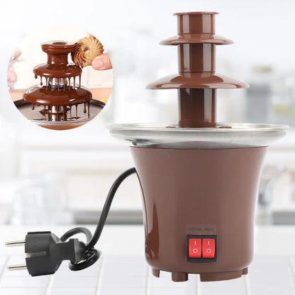 Electric Chocolate Fountain Machine Hot Chocolate Melting Dispenser