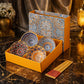 Luxury Hand Painted Ceramic Bowl Set with Chopsticks Premium Gift Box