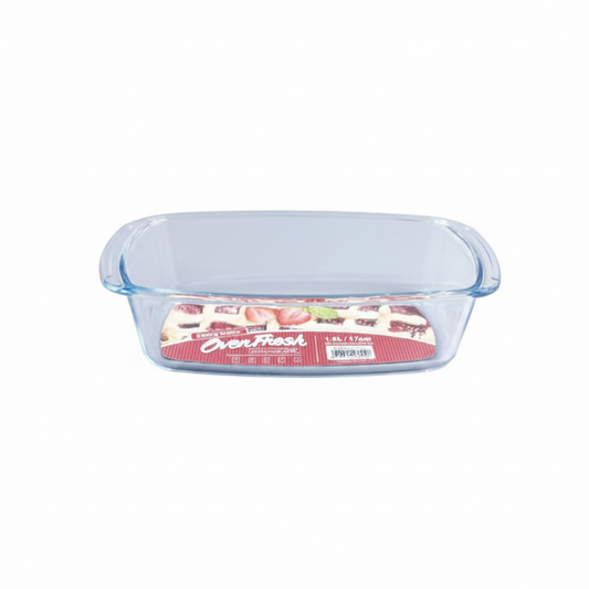 Danny Home Classic 1.8L Glass Baking Pan for Cakes, Brownies & Everyday Casseroles