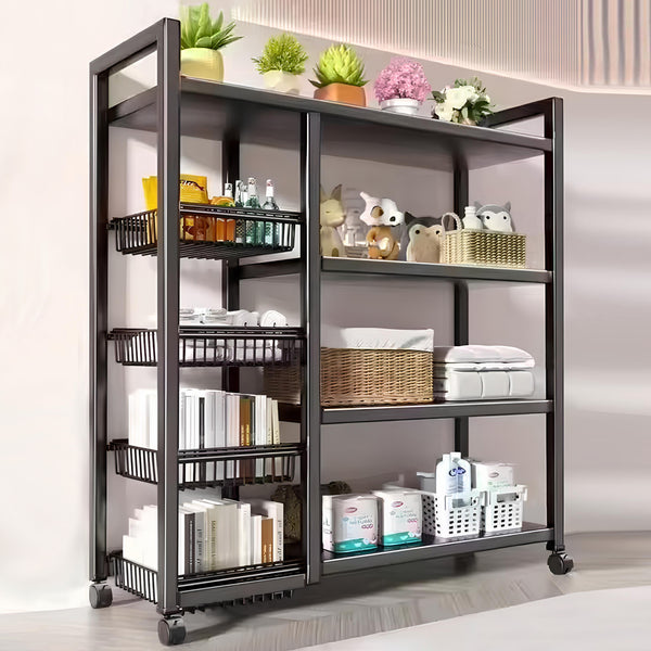 Multifunctional Storage Rack Space-Saving Organizer for Home Kitchen