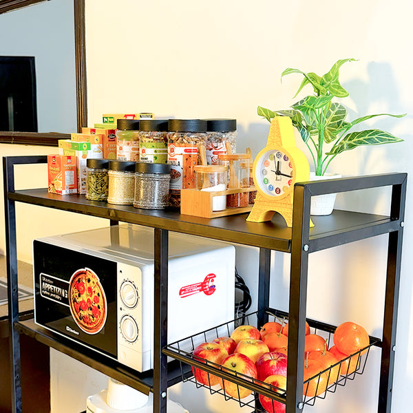 Multifunctional Storage Rack Space-Saving Organizer for Home Kitchen
