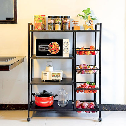 Multifunctional Storage Rack Space-Saving Organizer for Home Kitchen