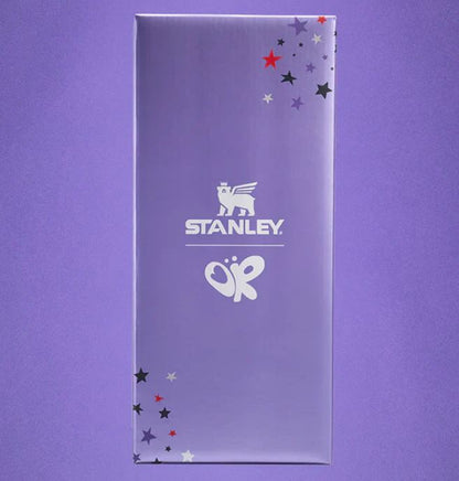 Stanley X OPI Olivia Purple Star Tumbler 40oz Limited Eidition Quencher H2.0 With Straw