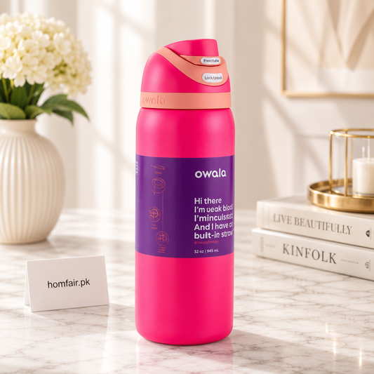 Owala Dark Pink Water Bottle – Insulated Bottle 32oz