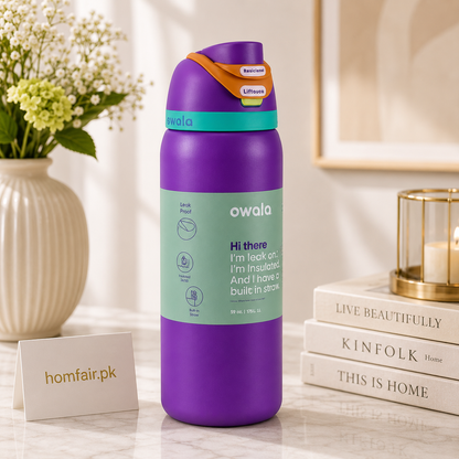 Owala Purple Water Bottle Insulated Bottle – 32oz