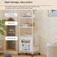 Rolling Laundry Storage Rack Multi-Tier Organizer