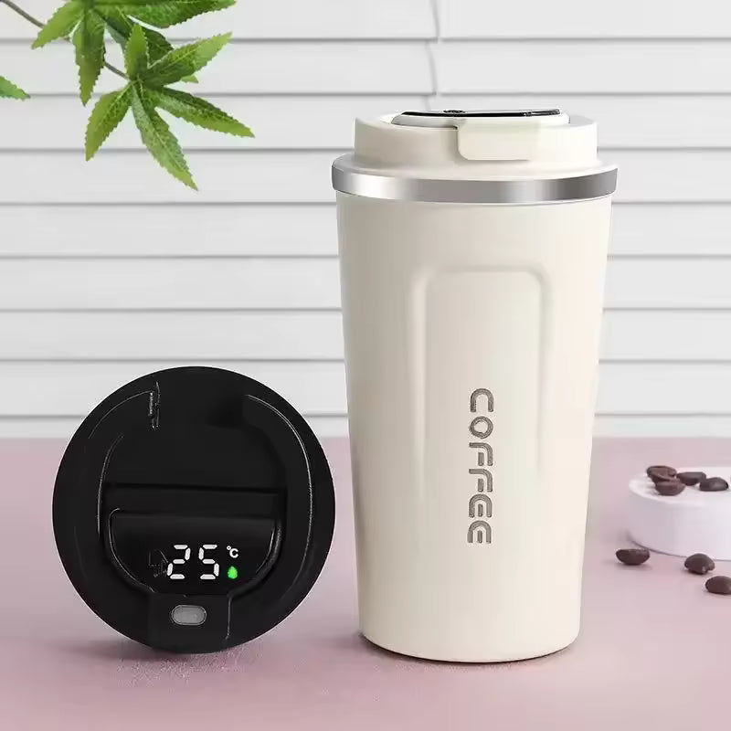 Smart Temperature Display Coffee Mug – Stainless Steel Thermal Cup