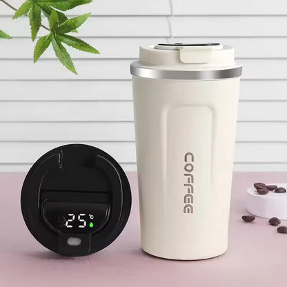 Smart Temperature Display Coffee Mug – Stainless Steel Thermal Cup