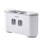 Ecoco Automatic Toothpaste Dispenser Set Wall Mounted Toothbrush Holder with Cups