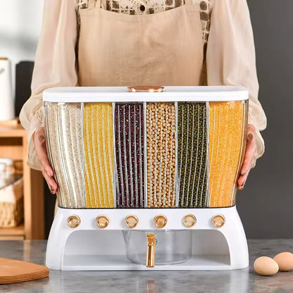 Luxury Cereal Dispenser 6 Portion – 10Kg Dry Food Storage