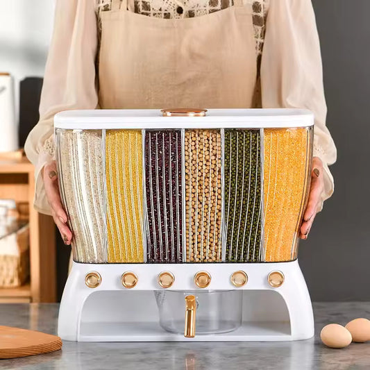 Luxury Cereal Dispenser 6 Portion – 10Kg Dry Food Storage