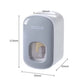 Wall Mounted Toothbrush Holder with Automatic Toothpaste Dispenser Smart Bathroom Organizer