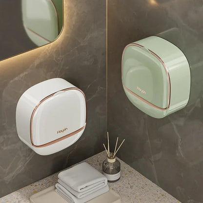 Luxury Bathroom Wall Mounted Soap Box with Lid Waterproof ABS Holder