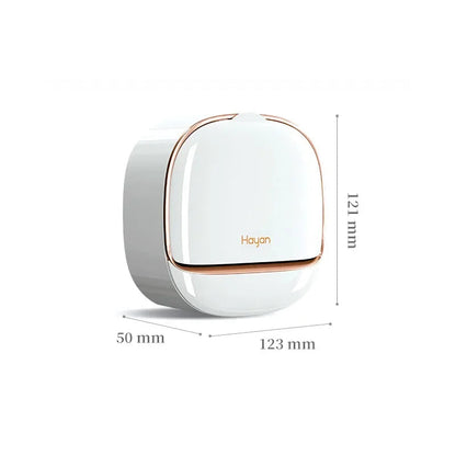 Luxury Bathroom Wall Mounted Soap Box with Lid Waterproof ABS Holder