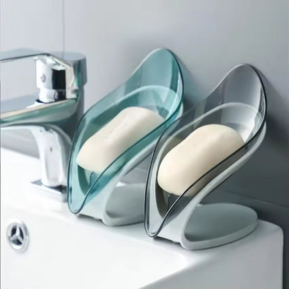 Leaf Shape Soap Box Non-Slip Drain Soap Holder