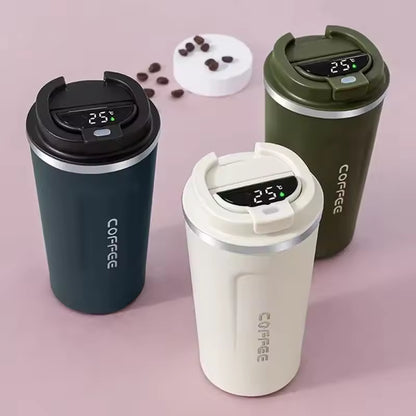 Smart Temperature Display Coffee Mug – Stainless Steel Thermal Cup