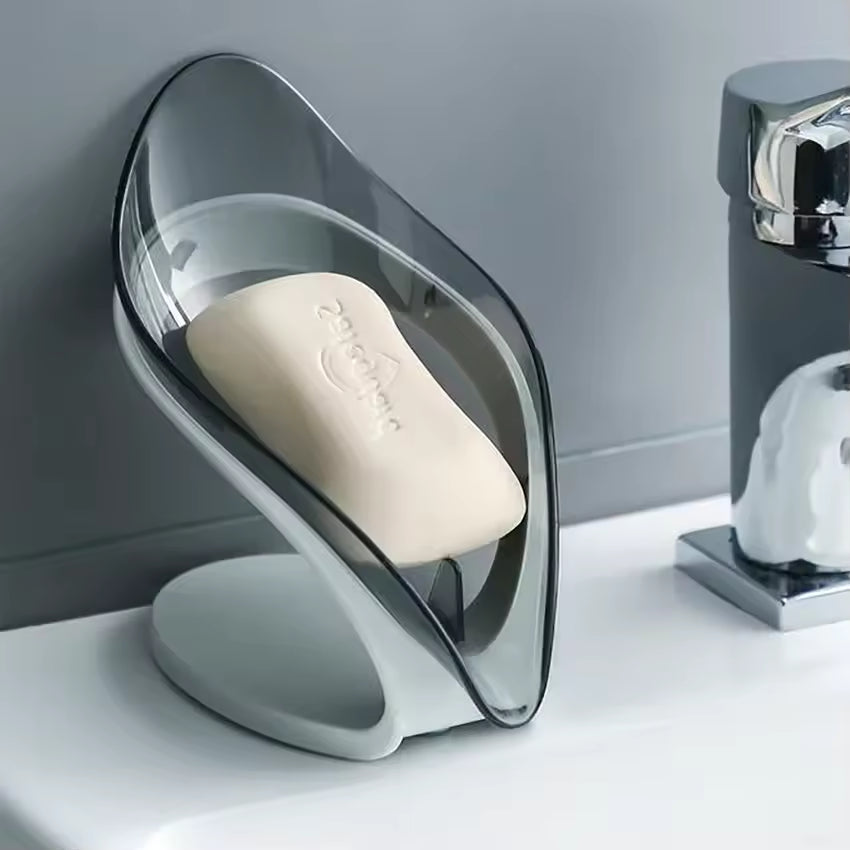 Leaf Shape Soap Box Non-Slip Drain Soap Holder