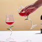 Elegant Tulip Shaped Crystal Wine Goblet Luxury Rose Wine Glass