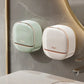 Luxury Bathroom Wall Mounted Soap Box with Lid Waterproof ABS Holder