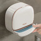 Luxury Bathroom Wall Mounted Soap Box with Lid Waterproof ABS Holder