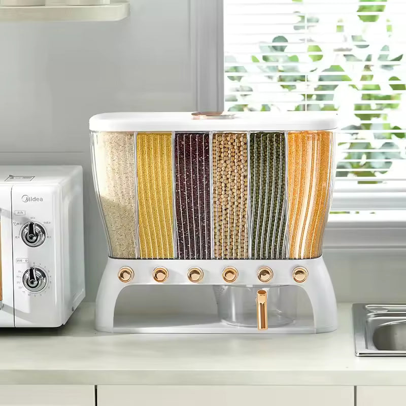 Luxury Cereal Dispenser 6 Portion – 10Kg Dry Food Storage