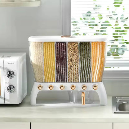 Luxury Cereal Dispenser 6 Portion – 10Kg Dry Food Storage