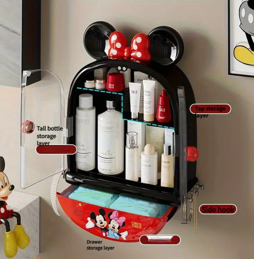 Mickey And Minnie Mouse Makeup Organizer,