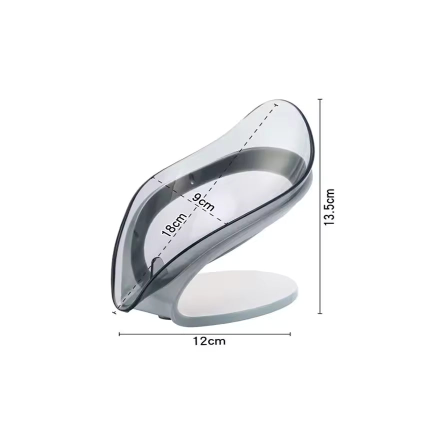 Leaf Shape Soap Box Non-Slip Drain Soap Holder