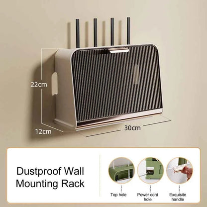 Luxury Wall-mounted WiFi Router Shelf for Space-Saving Convenience